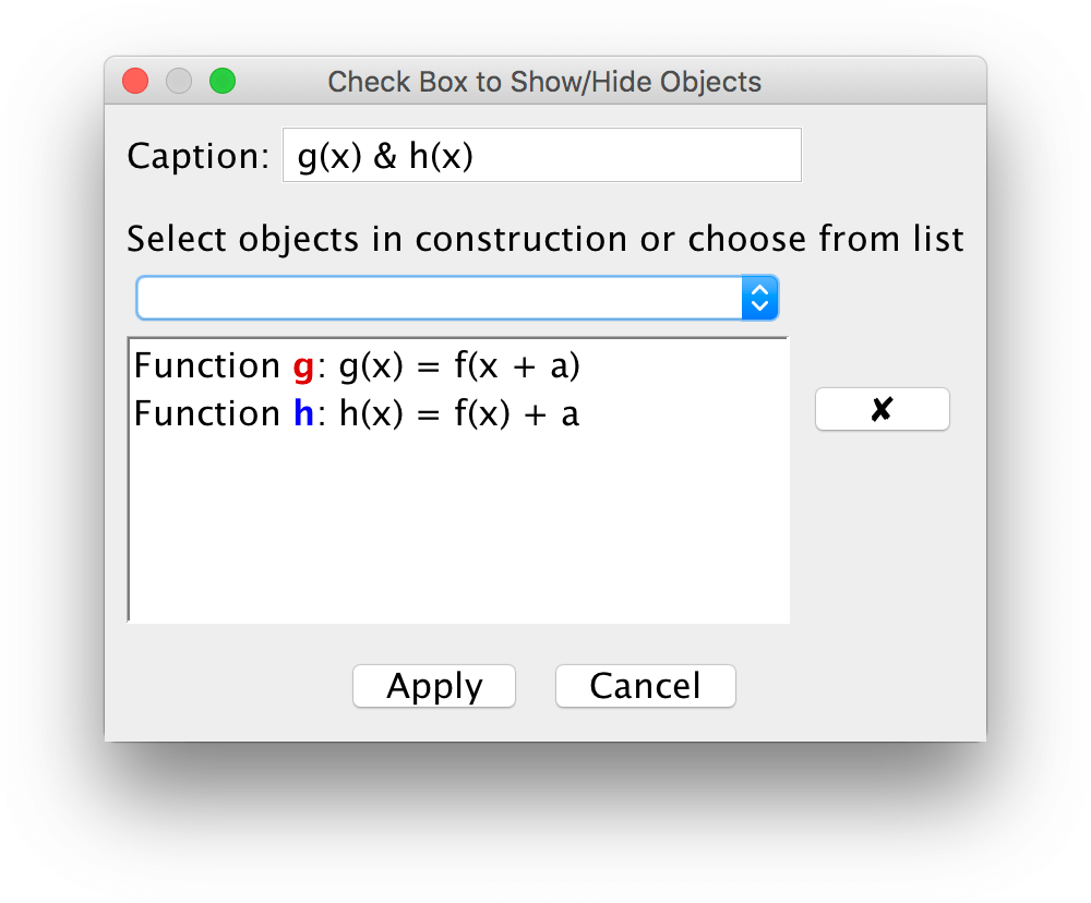 Geogebra Tutorial Functions