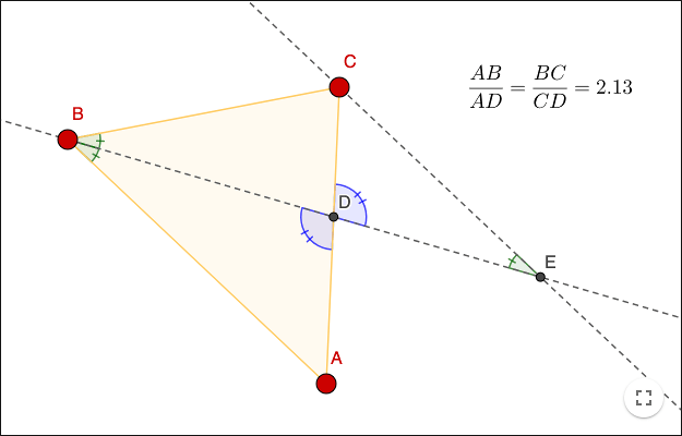 angle bisector theorem